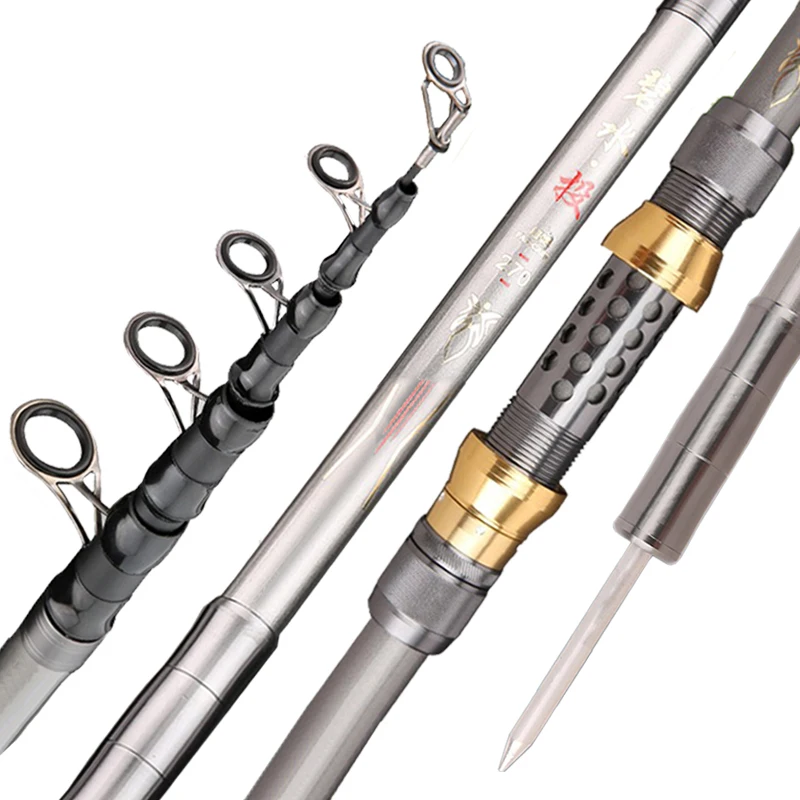 Fishing Rod Surf - 1.8M-3.6M Superhard Telescopic Spinning Fishing Rods
