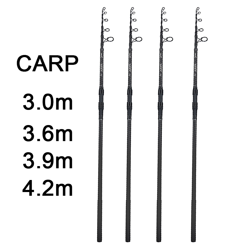 3.0M-4.2M Carp Telescopic Fish - Fishing Rod Carbon Fiber recension och pris